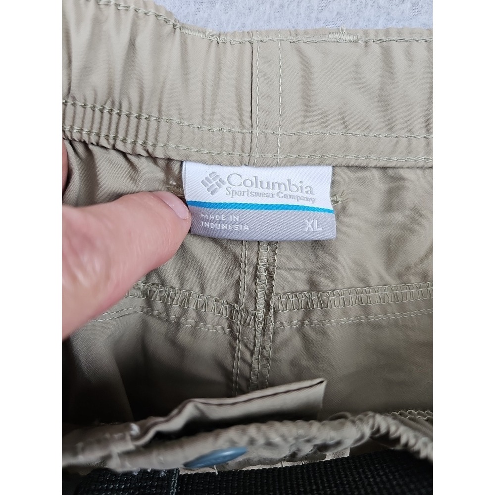NEW Columbia Shorts Women's XL Khaki Nylon Cargo Hiking Belted Outdoor $45 - Picture 6 of 10